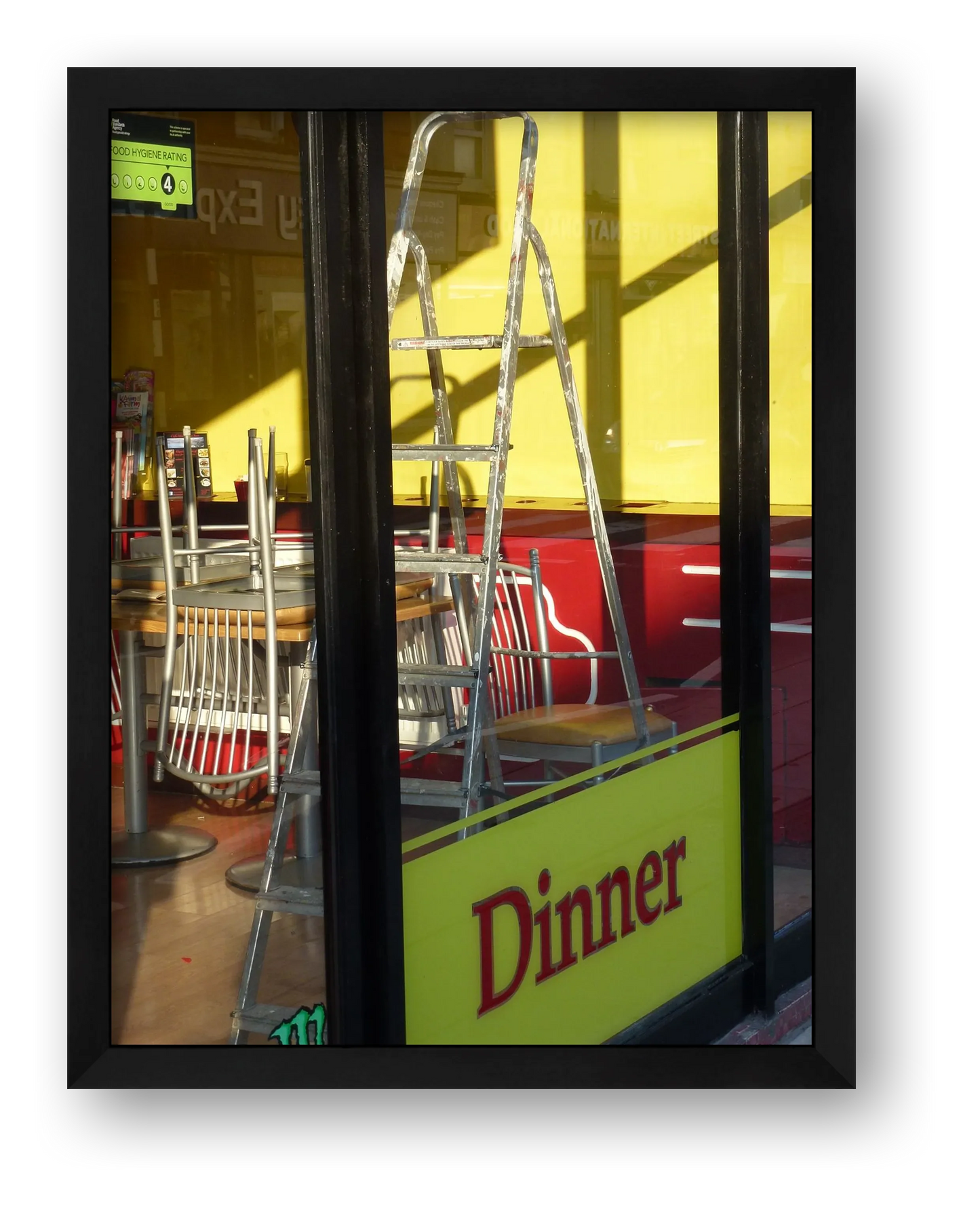 Yellow Dinner — framed