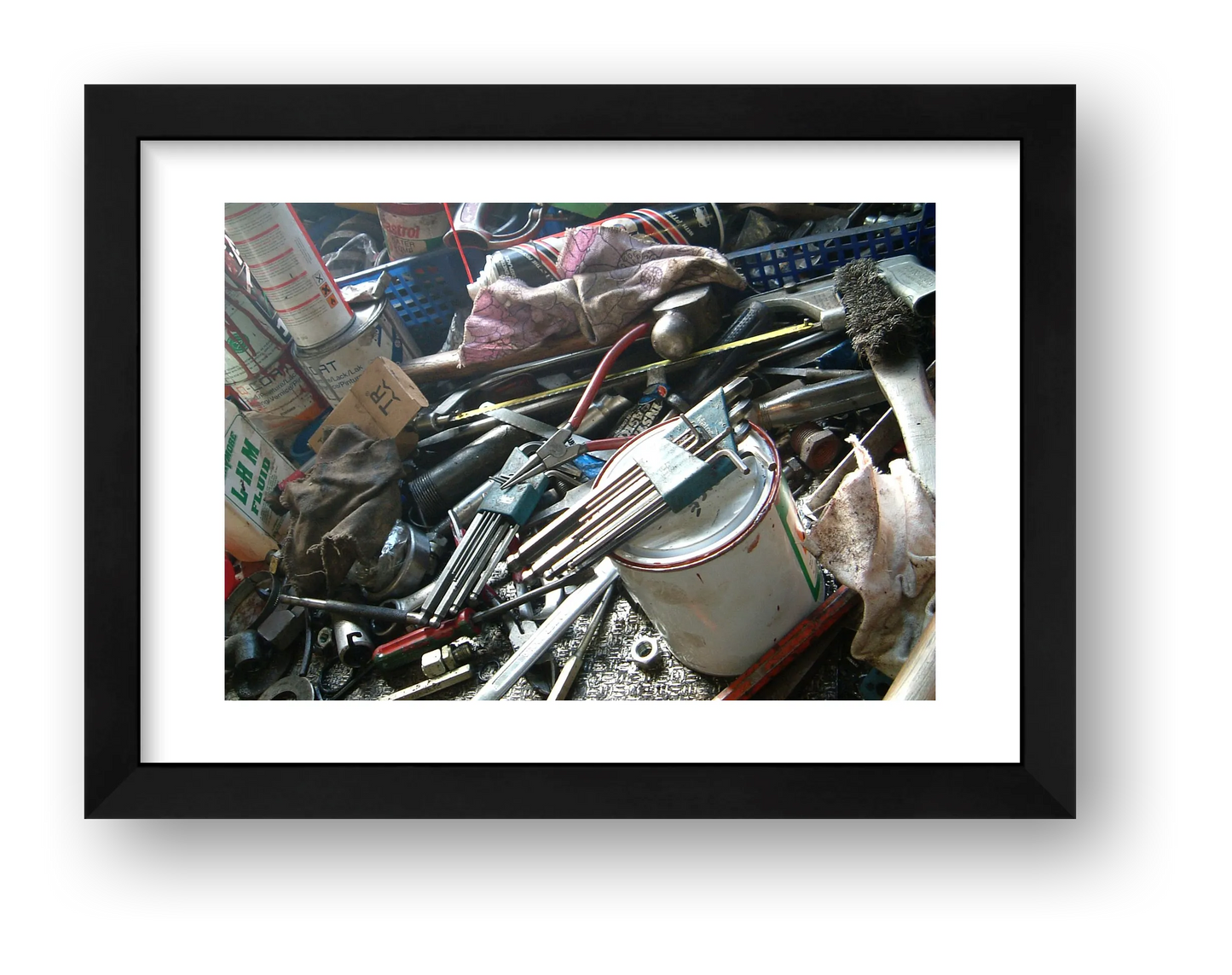 Lathe stuff — framed