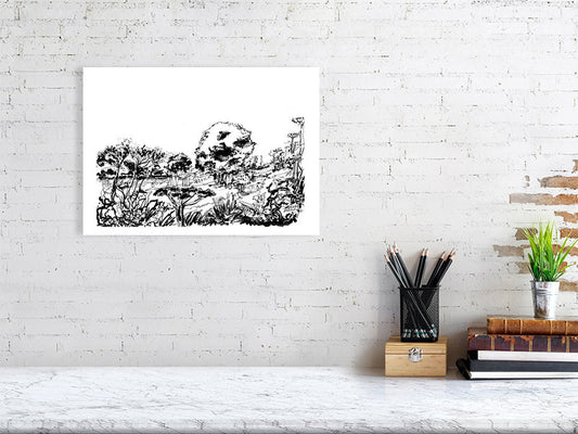 Black and white art room ideas with character