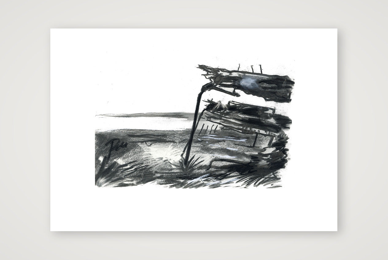 Purton Hulk Sunset — A4 (30×21cm, 12×8") Print only