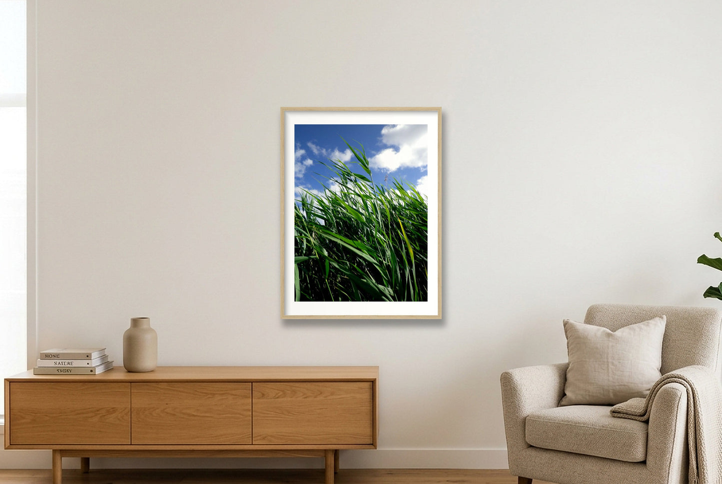 French field — 60×80cm, 24×31" Oak Frame