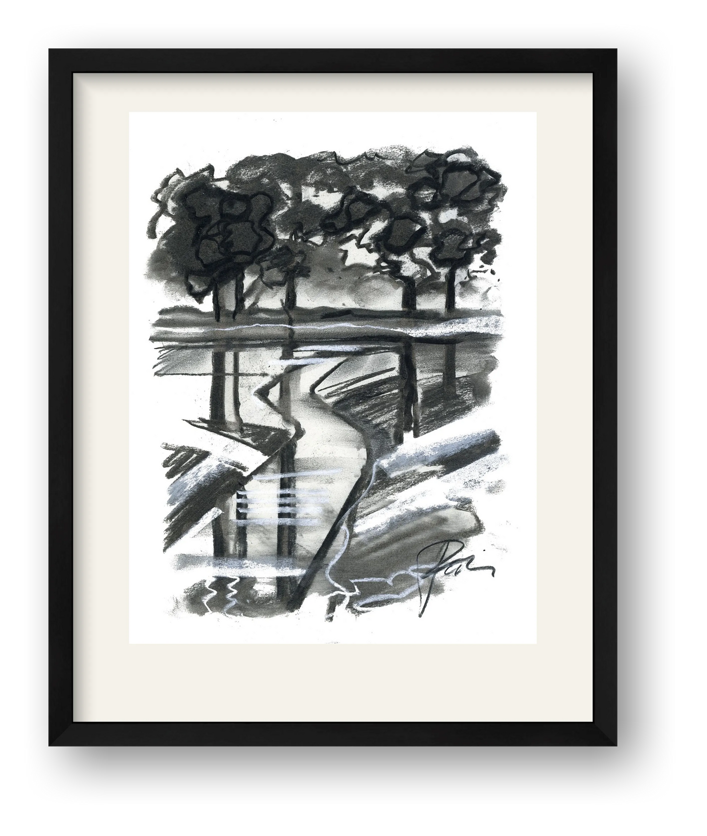 River Coln — framed