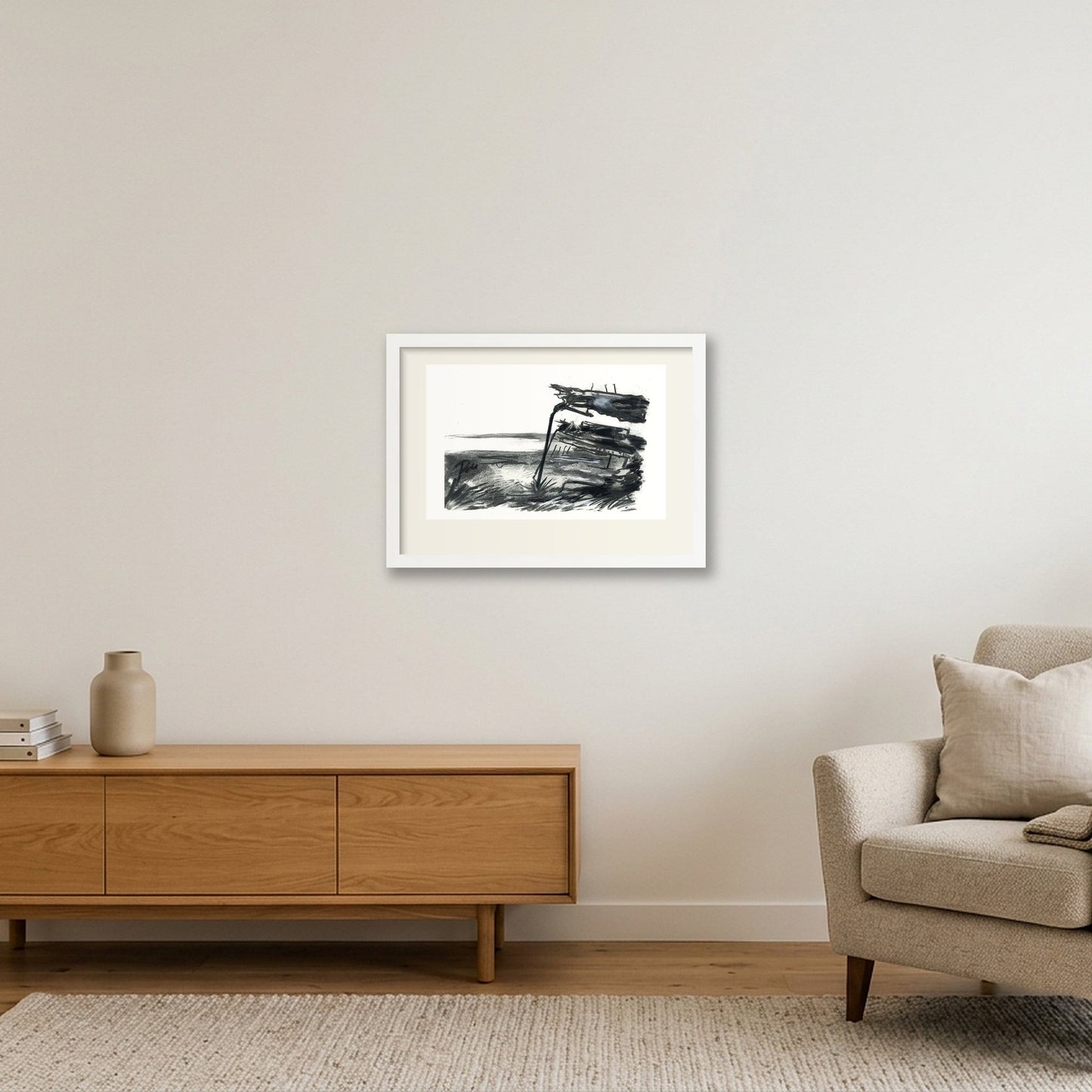 Purton Hulk Sunset — A3 (42×30cm, 17×12") White Frame