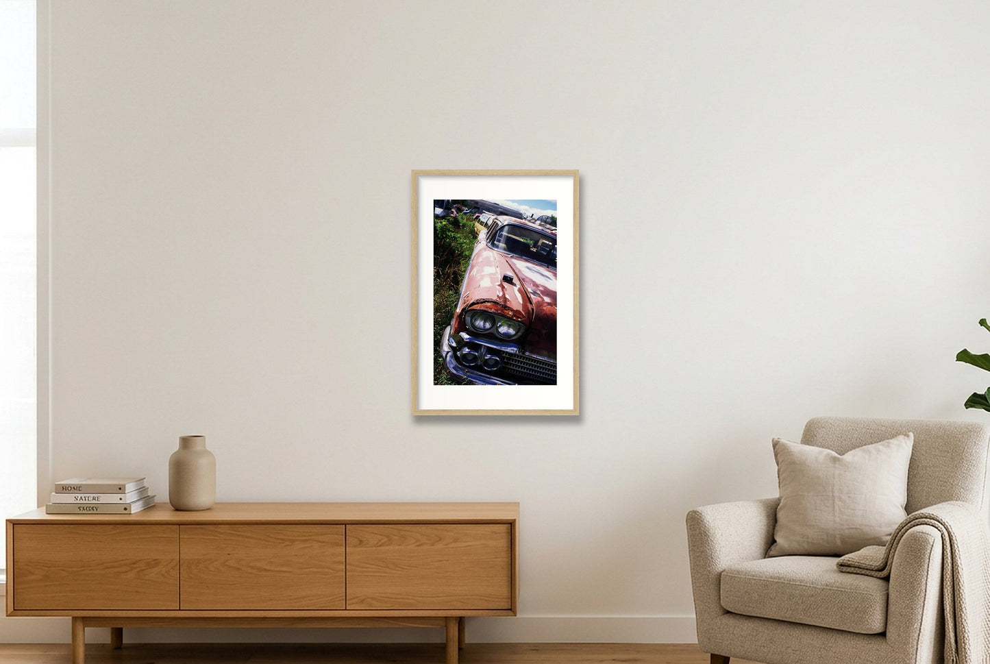 Cadillac Canada — 40×60cm, 16×24" Oak Frame