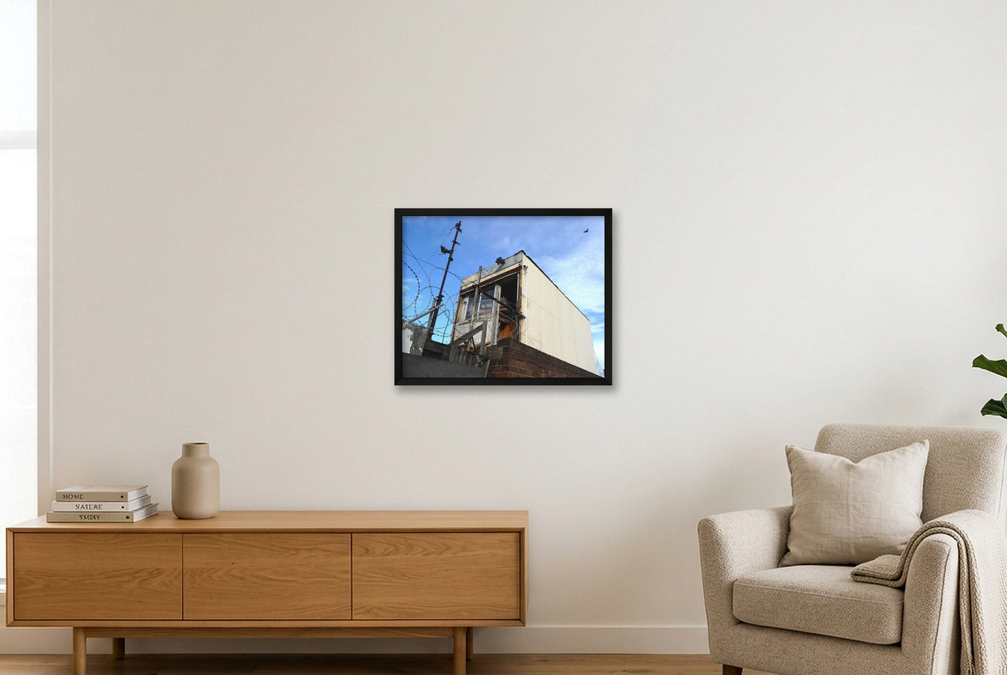 The officeshed — 50×40cm, 20×16" Black Frame