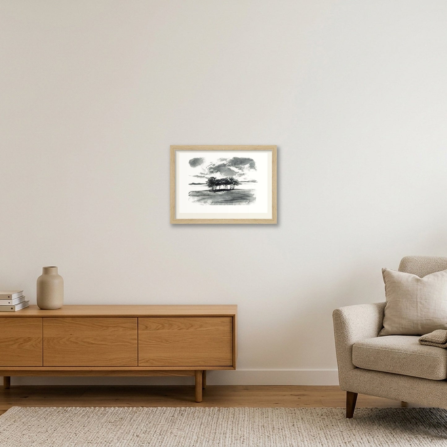 Severn Trees — A4 (30×21cm, 12×8") Oak Frame