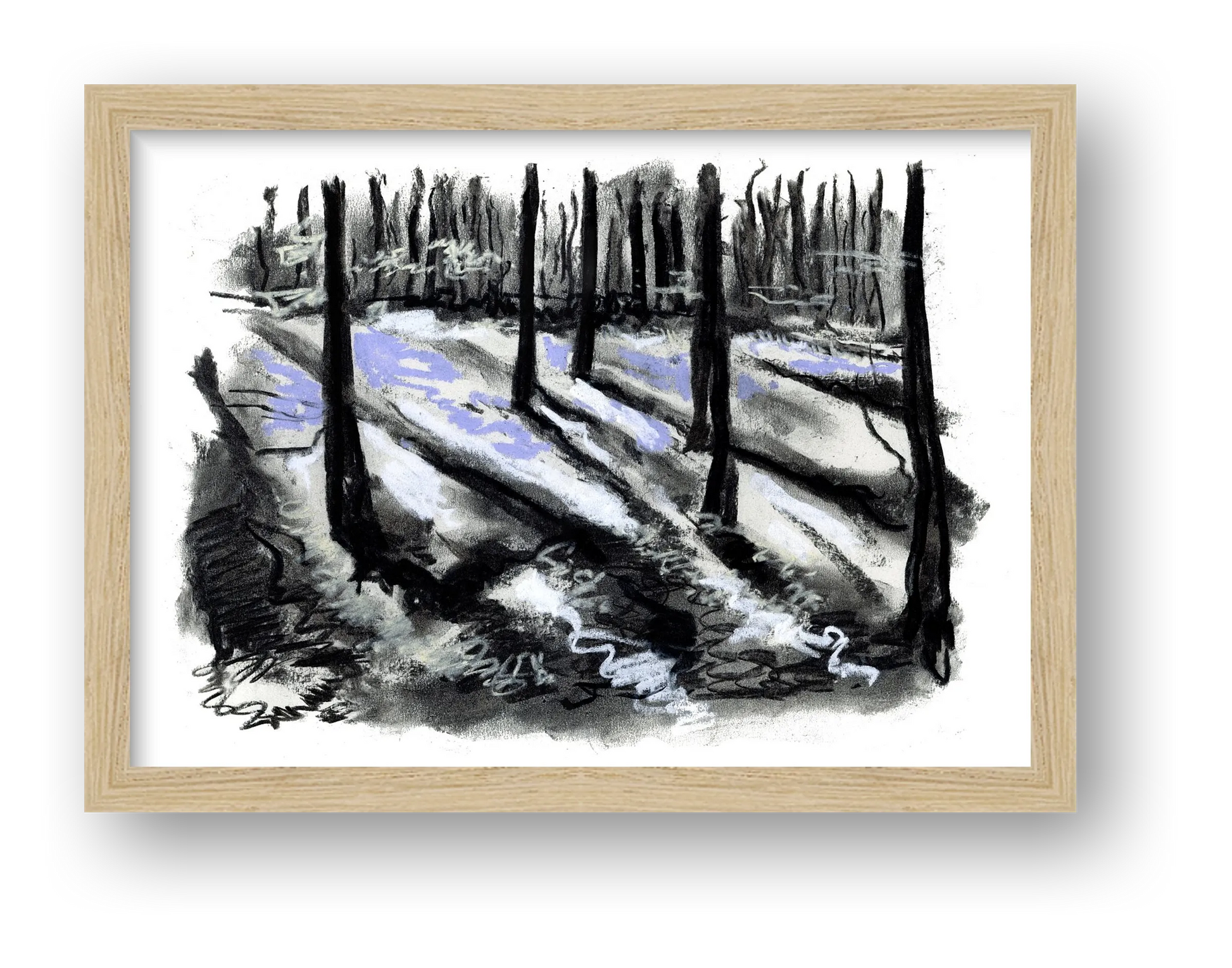 Bluebell Wood Somerset — framed