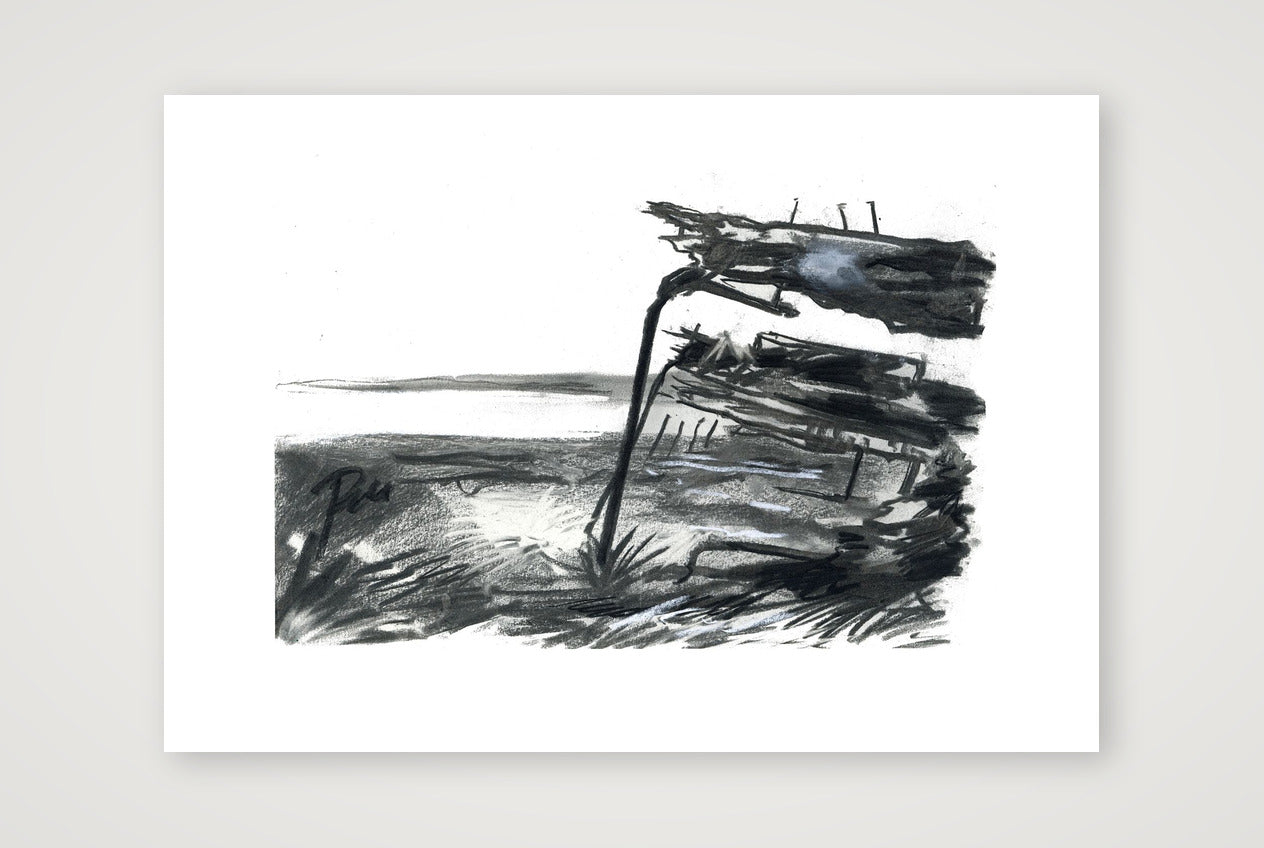 Purton Hulk Sunset — 84×59cm, 33×23" Print only