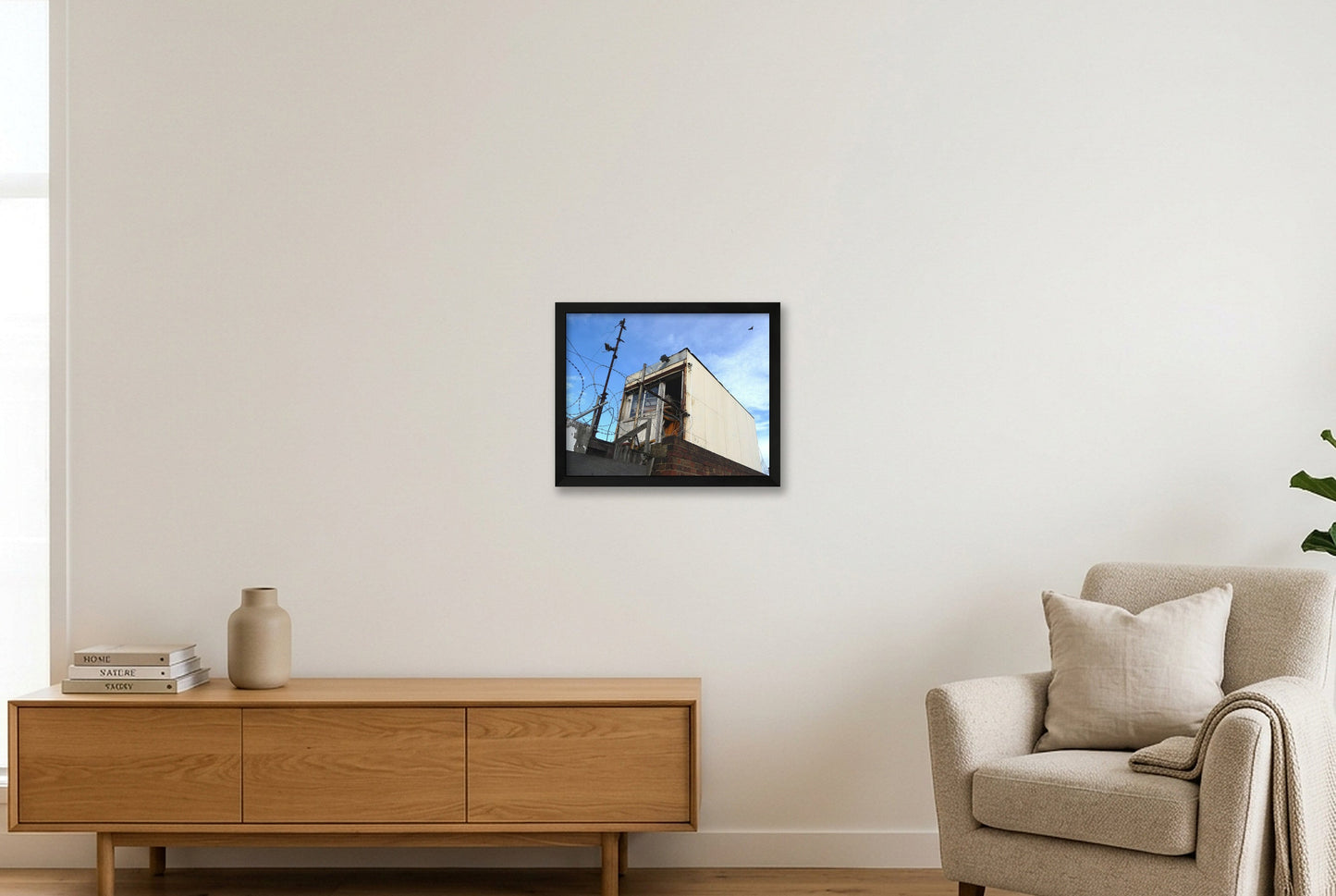 The officeshed — 35×28cm, 14×11" Black Frame
