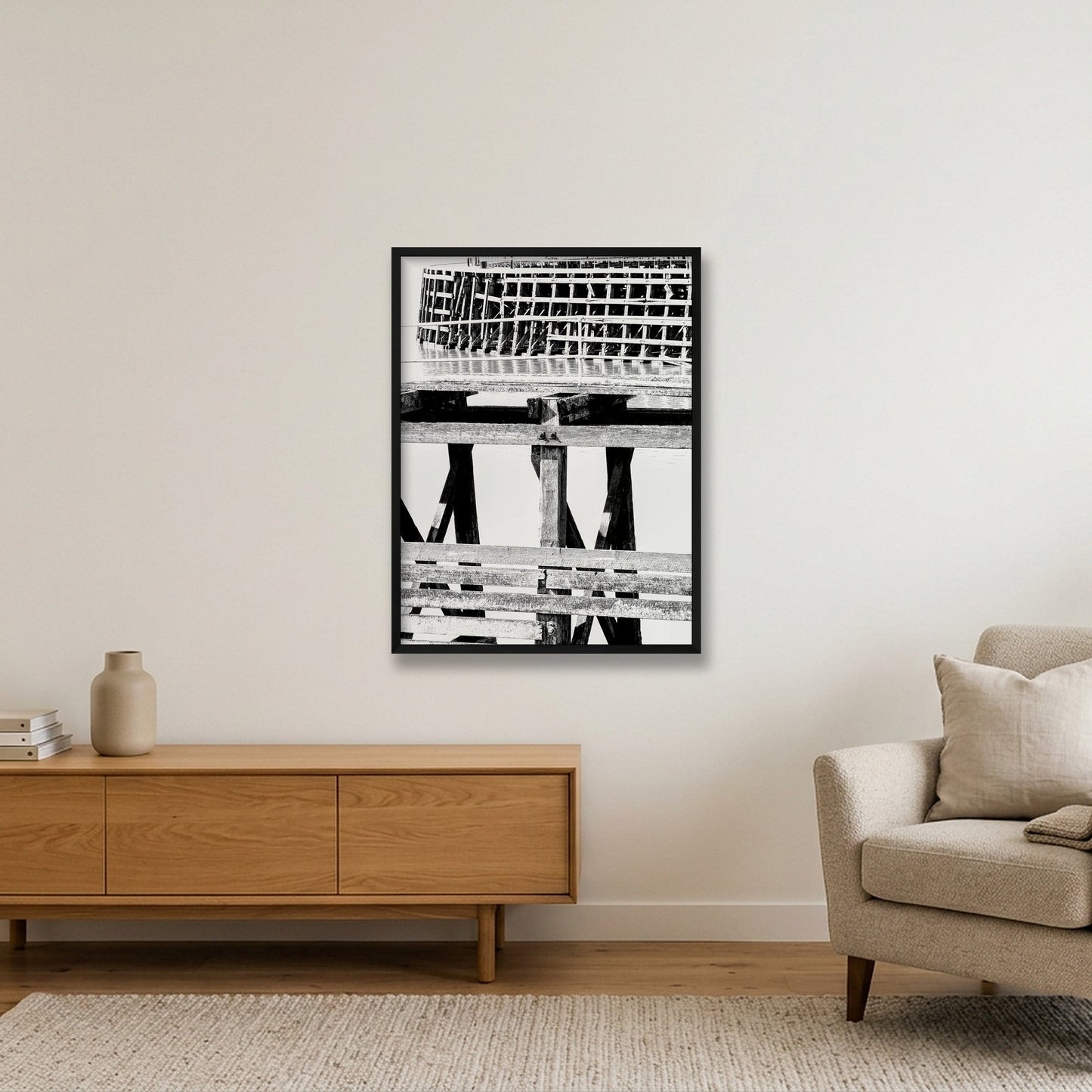 Sharpness pier — 60×80cm, 24×31" Black Frame