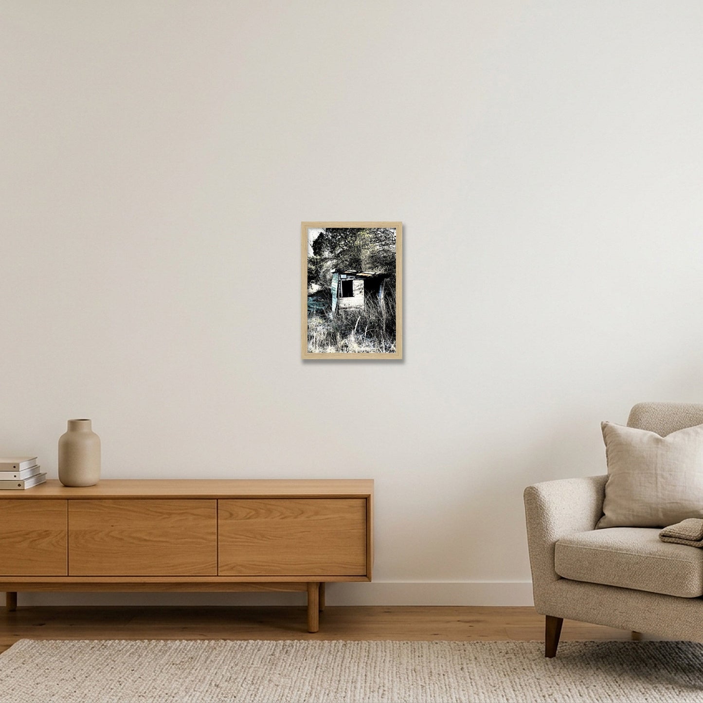 Cricket hut — A4 (21×30cm, 8×12") Oak Frame