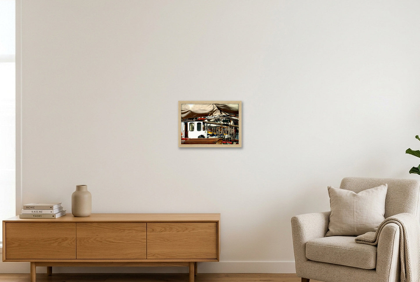 Dock Ropes — A4 (30×21cm, 12×8") Oak Frame