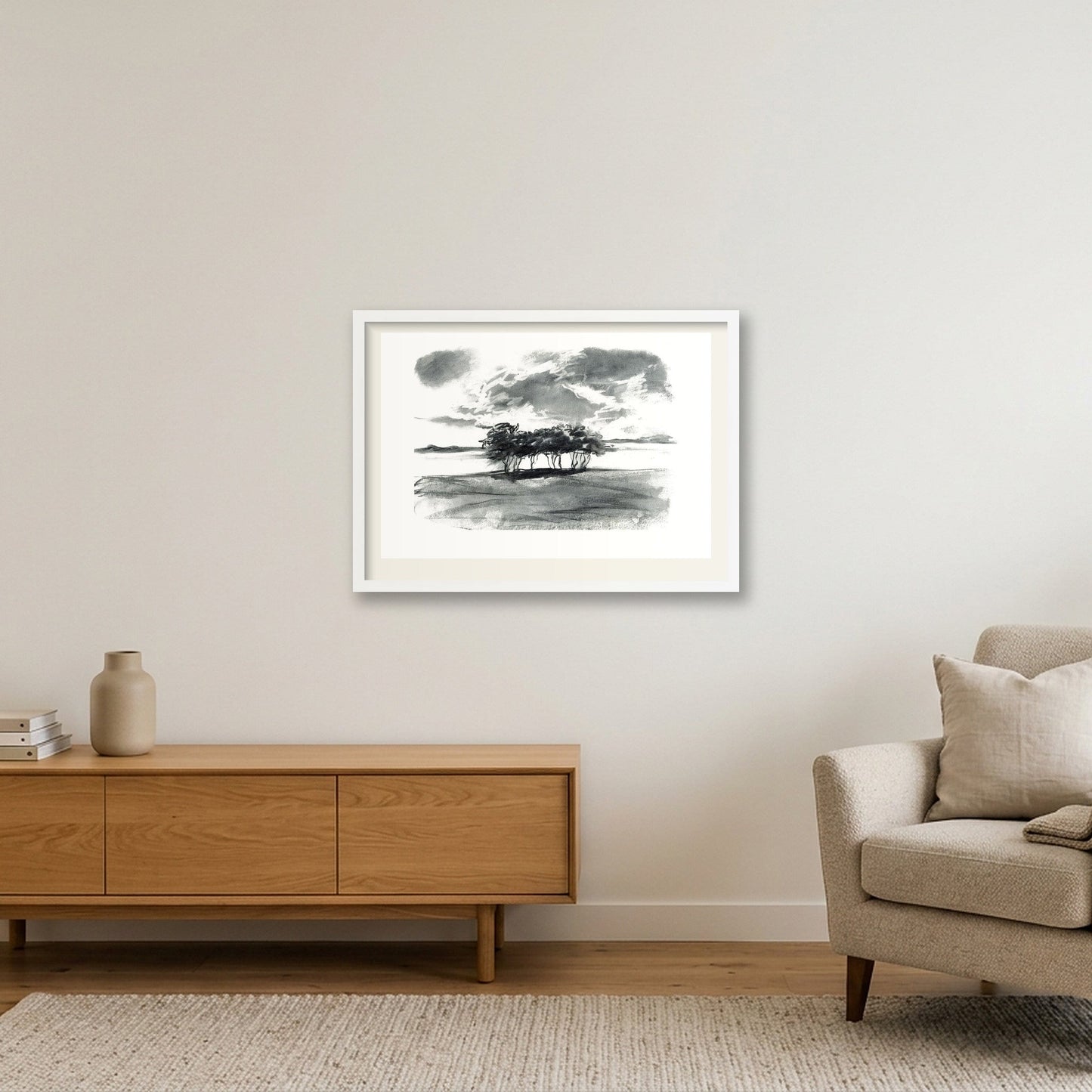 Severn Trees — 59×42cm, 23×17" White Frame