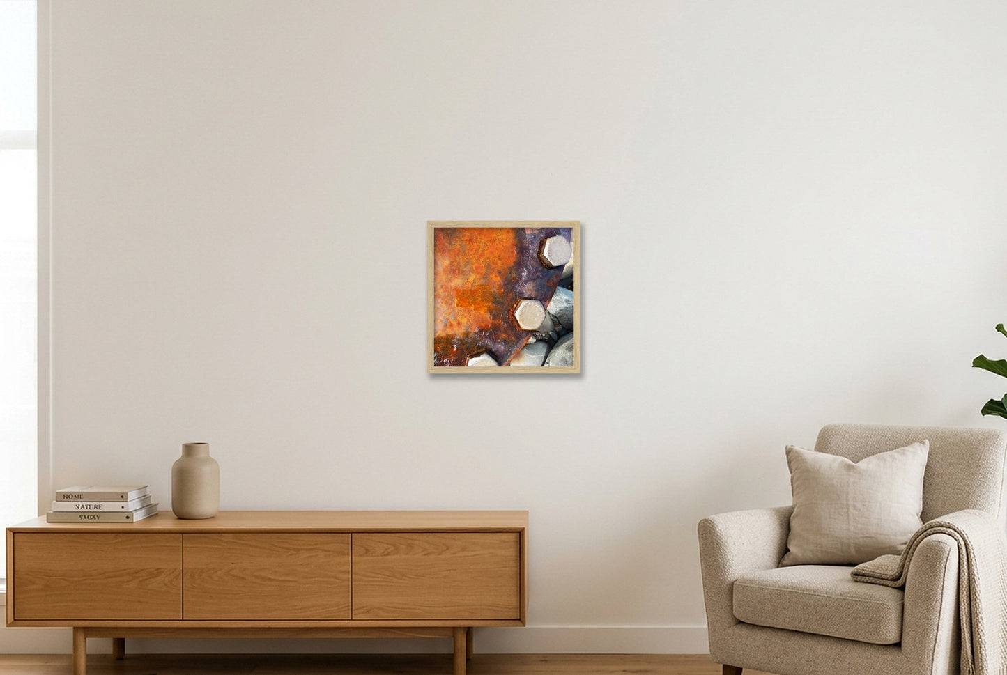 Westward Nuts — 30×30cm, 12×12" Oak Frame