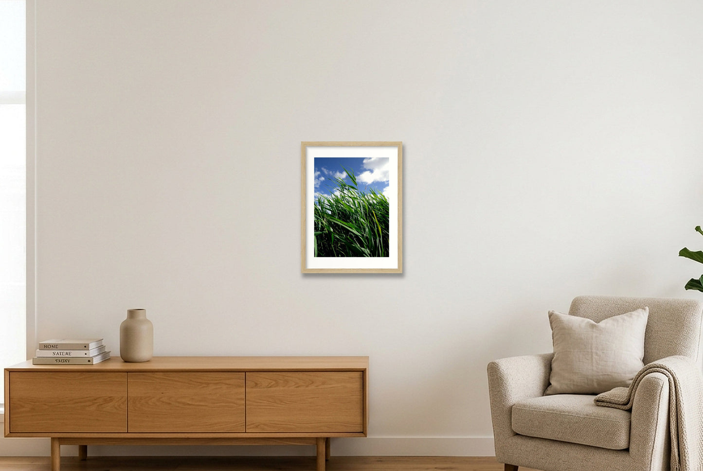 French field — 30×40cm, 12×16" Oak Frame