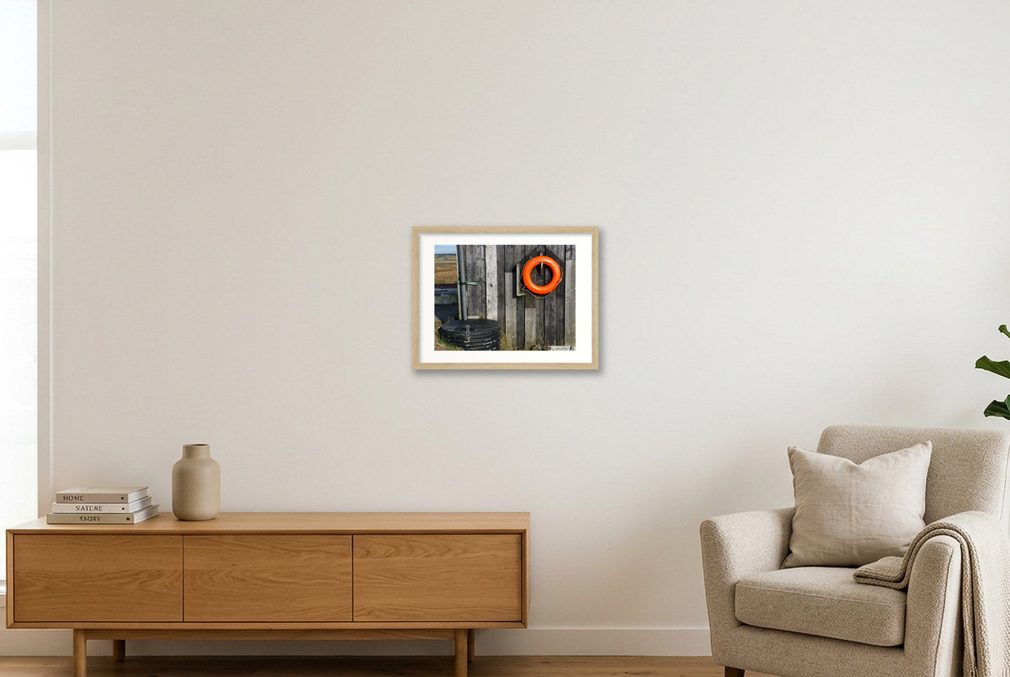 Isleofwight Red — 40×30cm, 16×12" Oak Frame