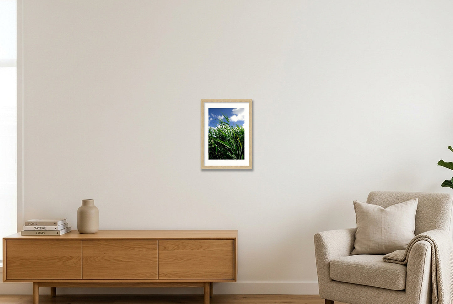 French field — A4 (21×30cm, 8×12") Oak Frame