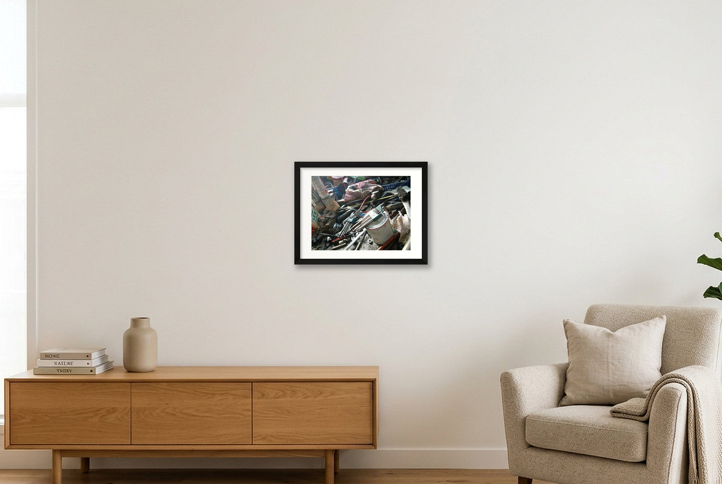 Lathe stuff — 40×30cm, 16×12" Black Frame
