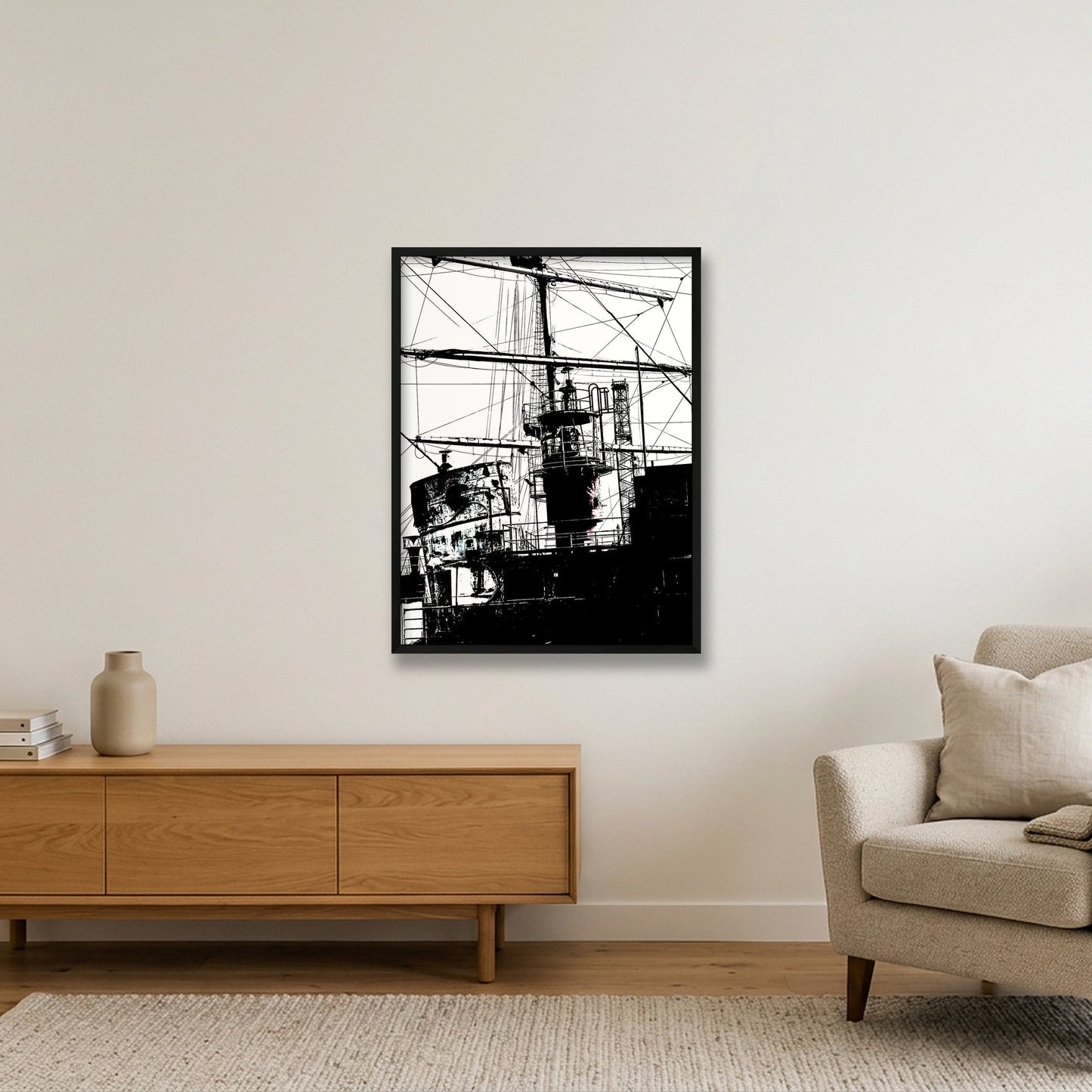 Sharpness 7 — 60×80cm, 24×31" Black Frame