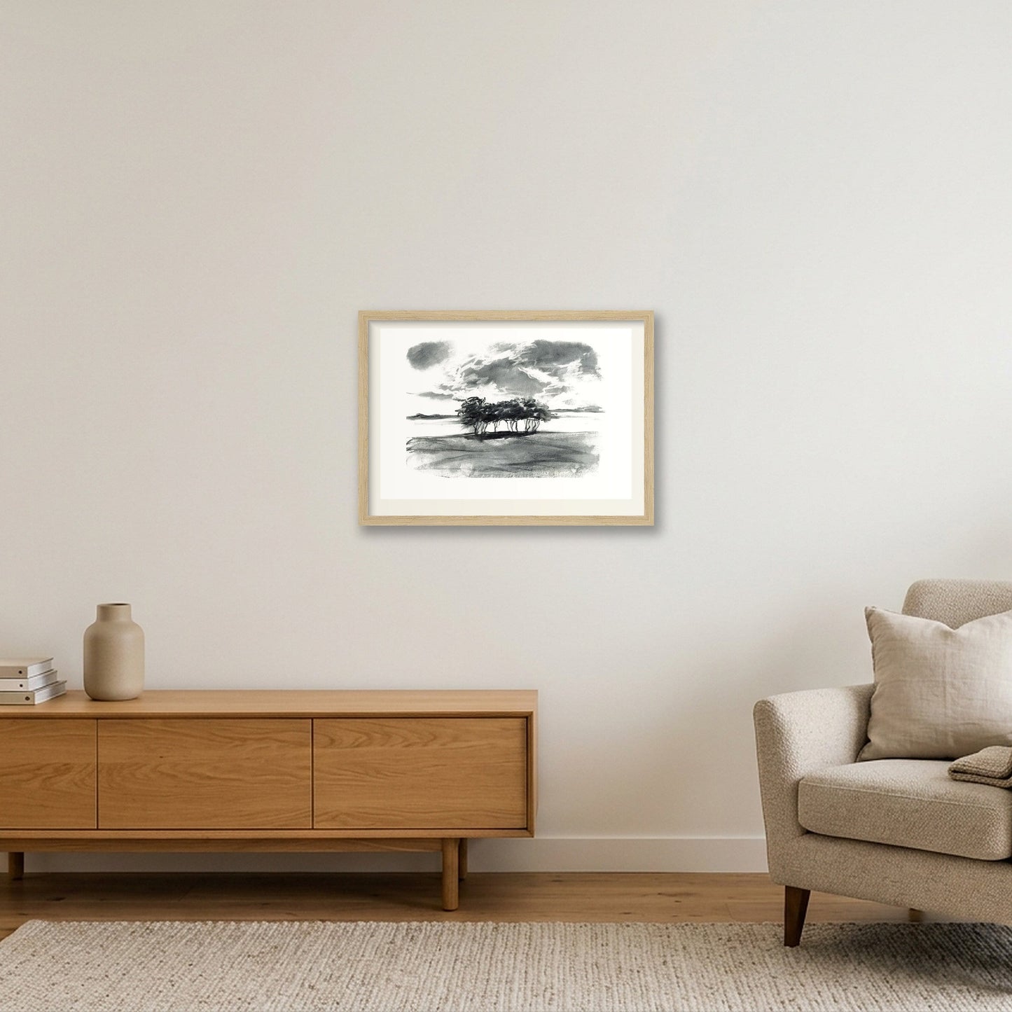 Severn Trees — A3 (42×30cm, 17×12") Oak Frame