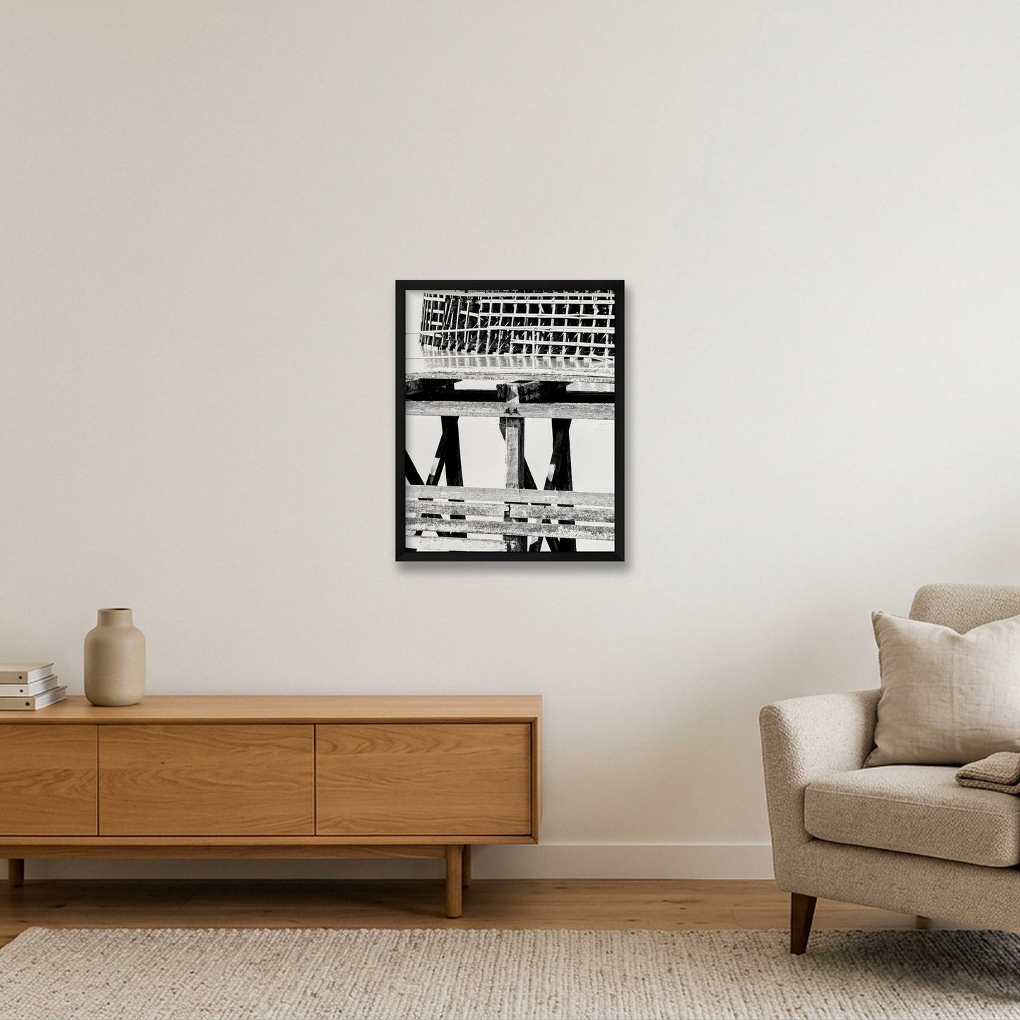 Sharpness pier — 40×50cm, 16×20" Black Frame