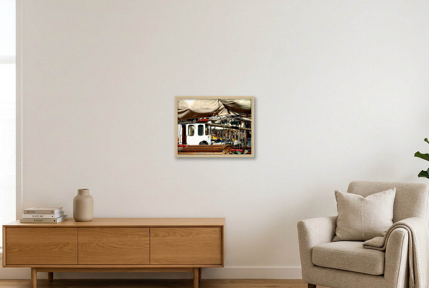 Dock Ropes — 40×30cm, 16×12" Oak Frame