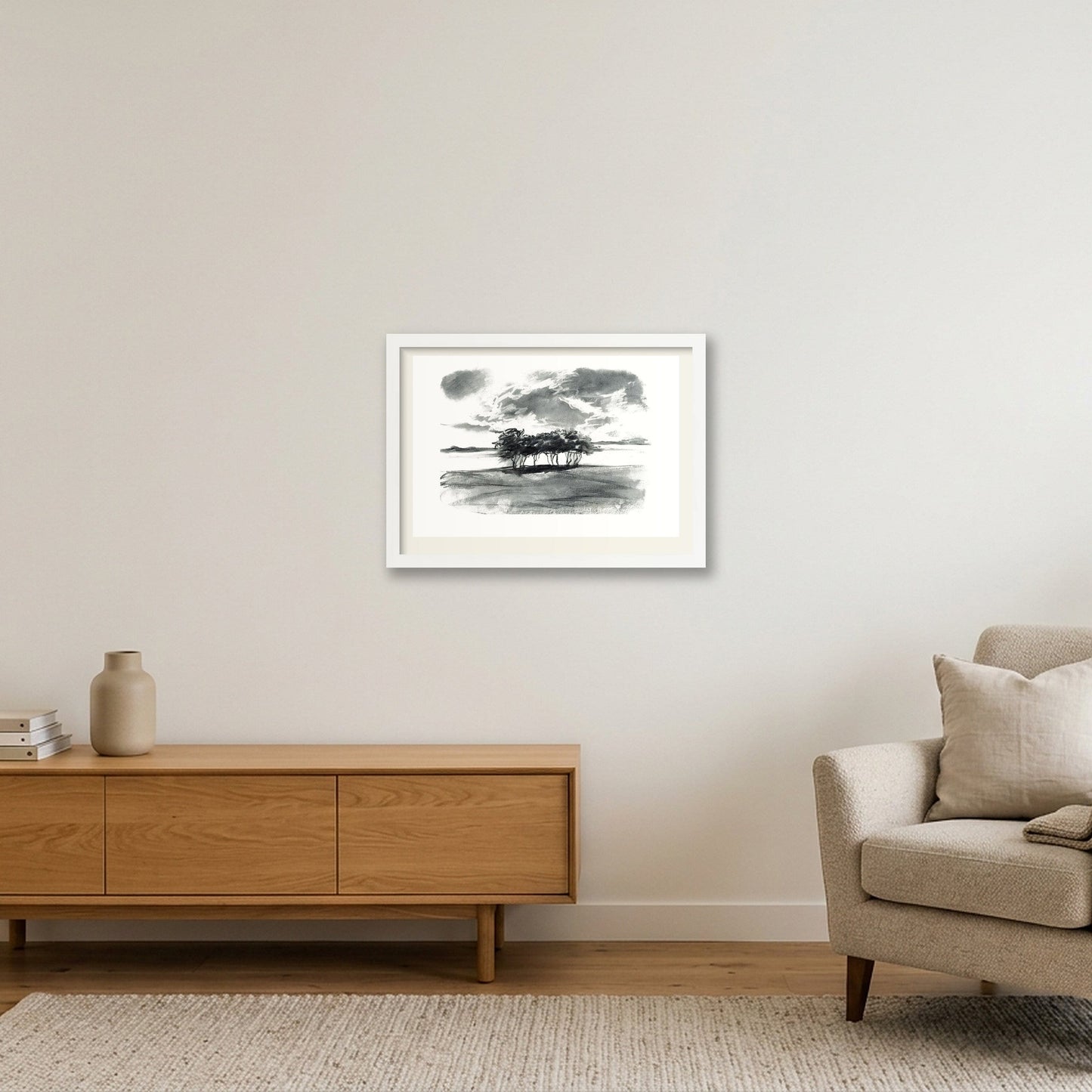 Severn Trees — A3 (42×30cm, 17×12") White Frame