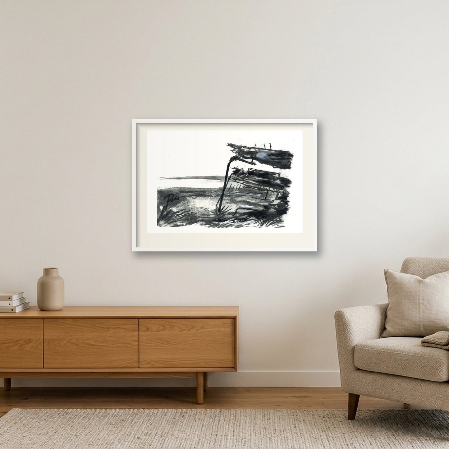 Purton Hulk Sunset — 84×59cm, 33×23" White Frame