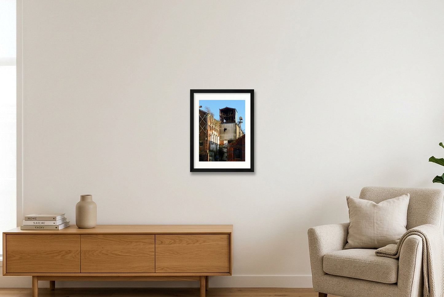 Gloucester Warehouse Wreck — 30×40cm, 12×16" Black Frame