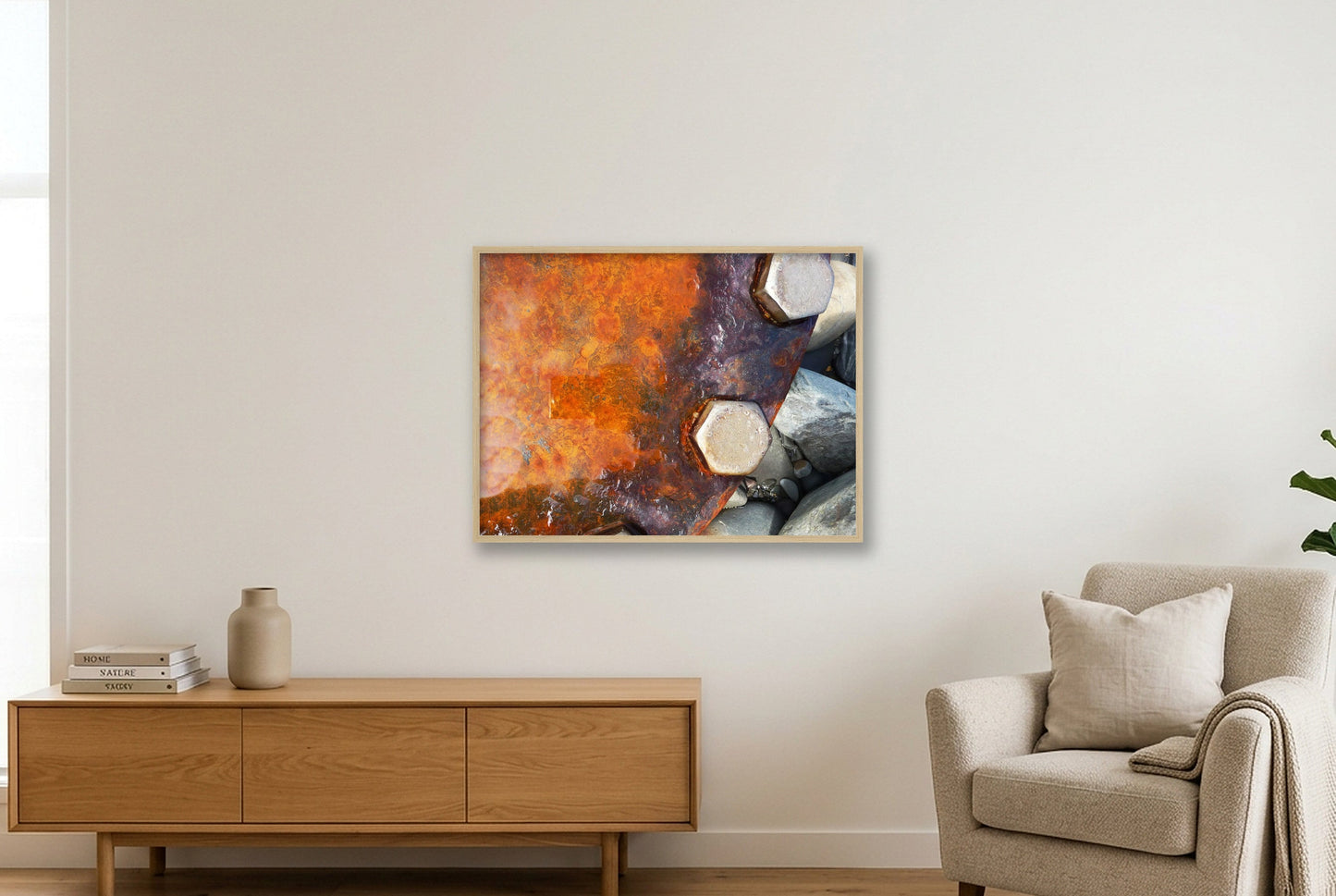 Westward Nuts — 80×60cm, 31×24" Oak Frame