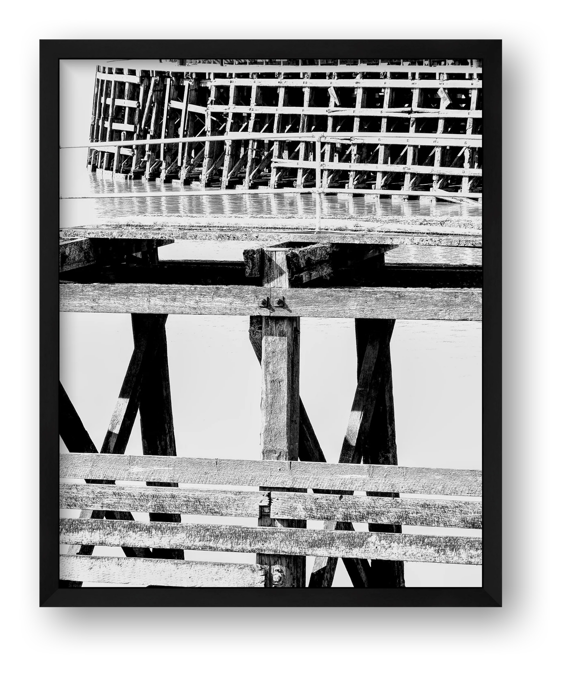 Sharpness pier — framed
