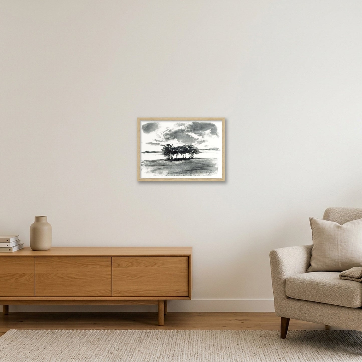 Severn Trees — A3 (42×30cm, 17×12") Oak Frame