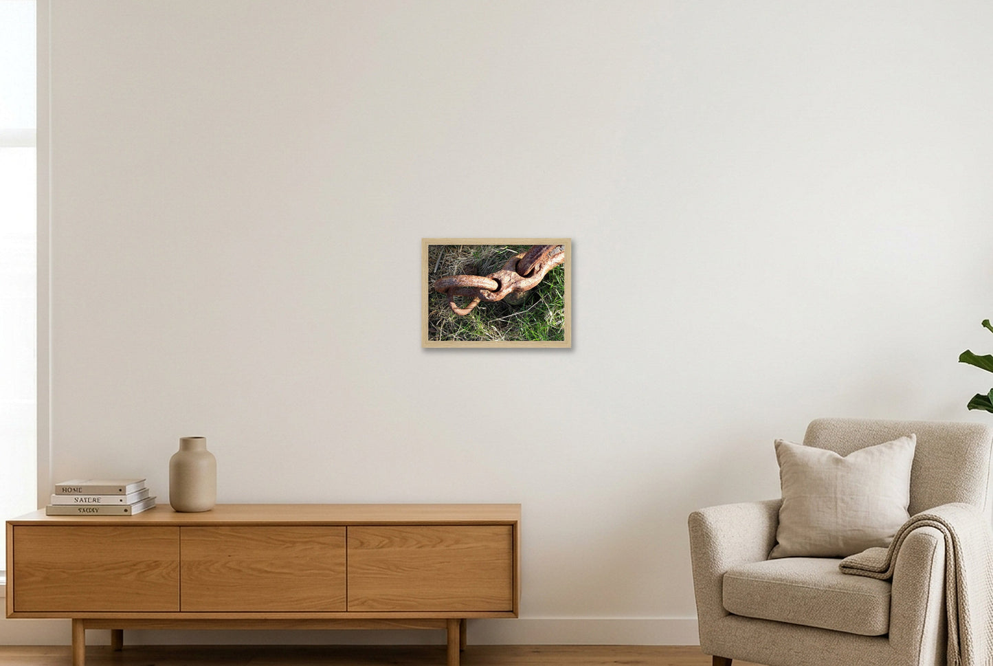 Chain link final — A4 (30×21cm, 12×8") Oak Frame